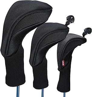 Black Golf Club Head Cover Set
